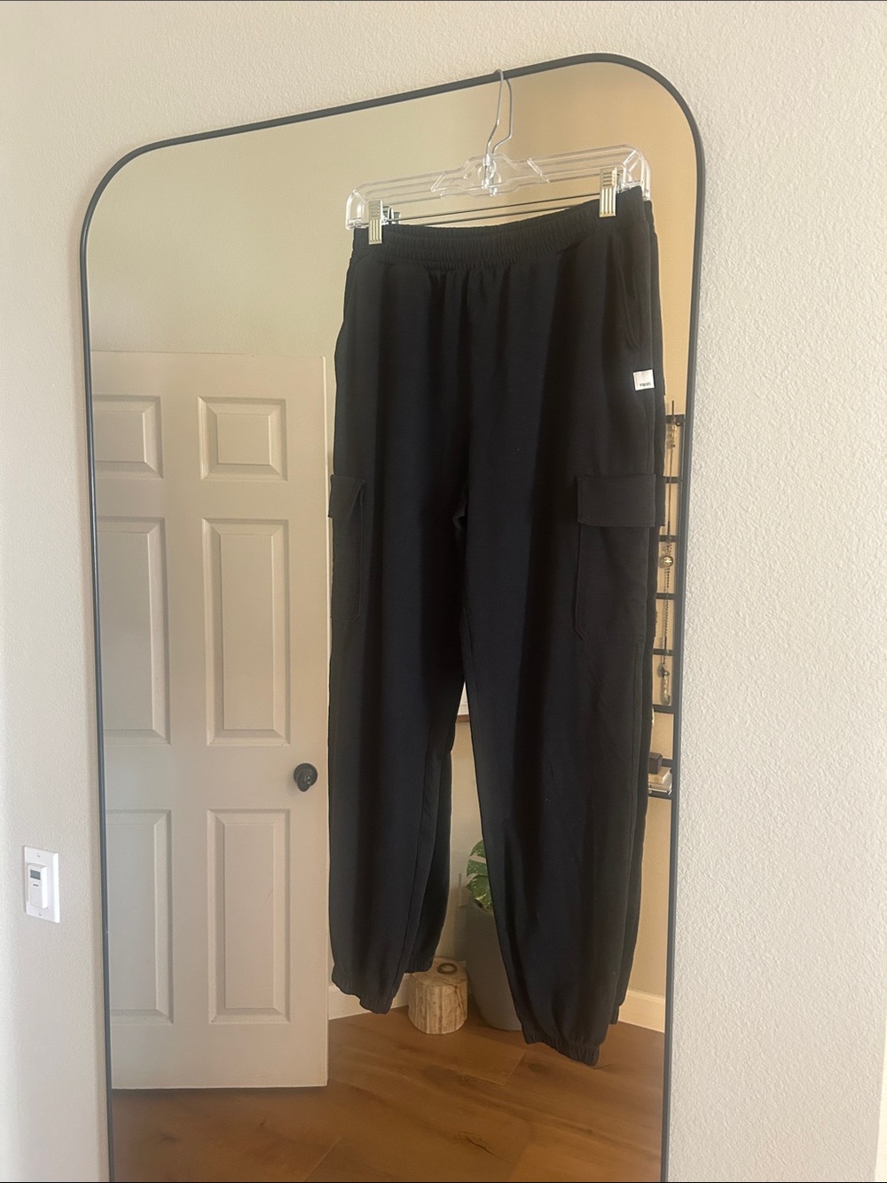 Vuori Black Lounge Joggers with Branded Patch